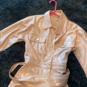 Mini dress with belt